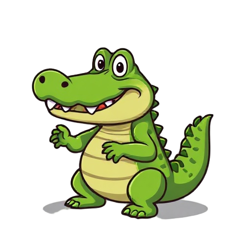 generate a crocodile that is ready to cook