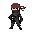 a player, a ninja with a bandana on his head—more of a military style, but with some ninja elements too.