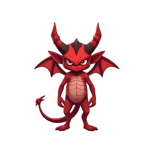 red, demon impling