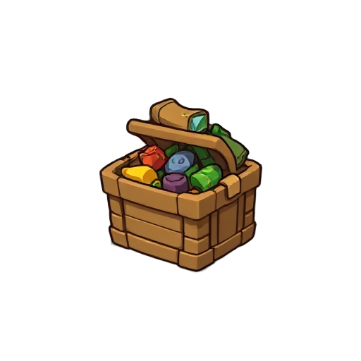 small, circular, resource stash