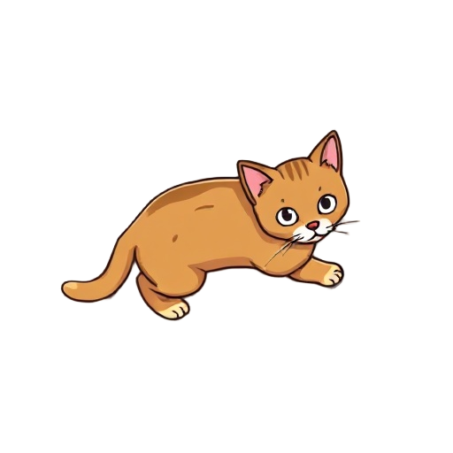 a brown cat walking