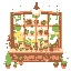 florist shop interior cute flowers glass windows green stardew valley style