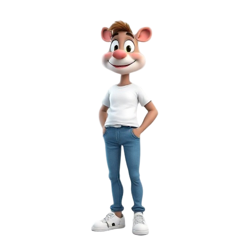 a bou is standing still with white tshirt,blue jeans,white shoe, with full body with white background
