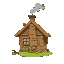  chalet,flower,smoke from kitchen chimneys