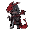 create knight in dark souls style with red serpent details