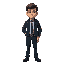 young male adult police detective, with no police uniform, medium size hair