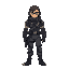 main character,  male space fantasy bounty hunter