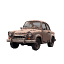 old broken amd rottem car