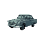 old broken amd rottem car on a shelv