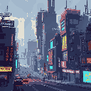 cyberpunk city