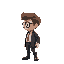 character from side looking like agent