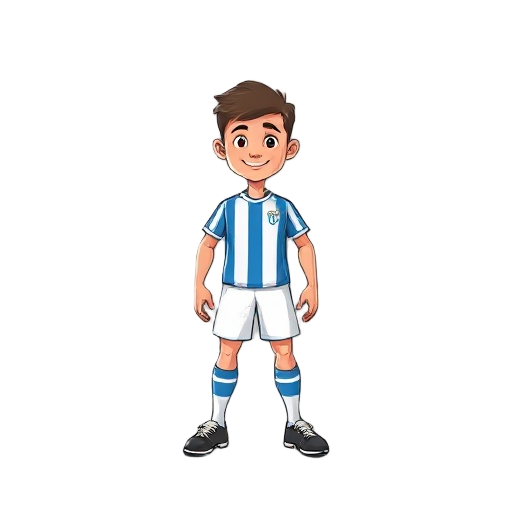 soccer player cartoon like 