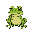 a green minimalist frog smoking acigarrete, a lot of smoke