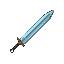 long, pointed sword
