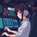 japanese woman in a control room.
