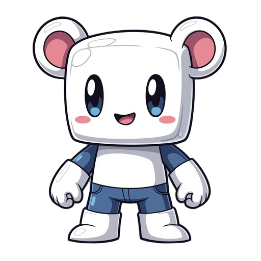white meatboy with ears, fantasy