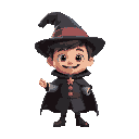 little magician in a cloak