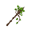 mace made of thorns, plant mace, ivy