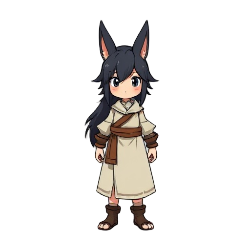 studio ghibli inspired rpg character