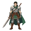 studio ghibli inspired rpg male warrior character
