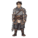 studio ghibli inspired rpg male warrior character