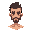sandgeist mit geöffnetem mund