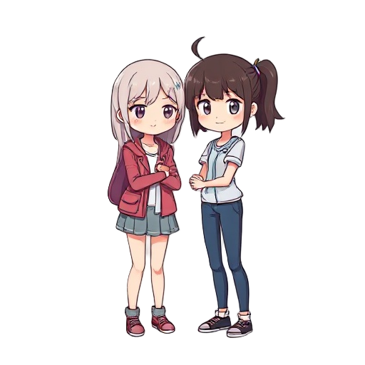 femboy holding girl