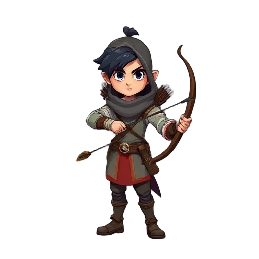fantasy archer in binding of isaac like game