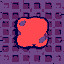 texture of a comet with a square and square pattern, pixelart, square holes