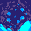blue comet texture, holes as cubes