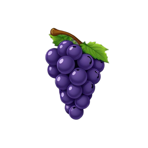 grapes without background 