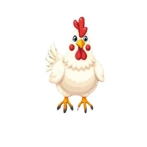 can you create pixel perfect 8 bit cute chicken