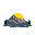mountain landscape in sunset