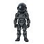 a soldier with a spacesuit