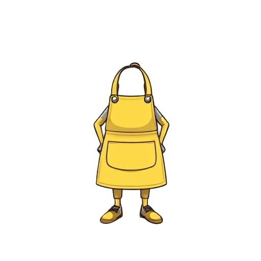 character spec — “server: lemon apron” canvas, grid, anchors  cell: 64×64 px  inner safety: 8 px on all sides (no pixels touch edges)  feet baseline: y≈56; pivot: bottom-center (32,56)  view: front (“down” facing) for a top-down/orthographic game  shadow: