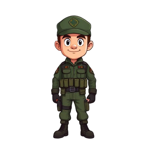 make a military dude