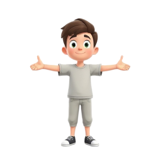 a person with arms wide open