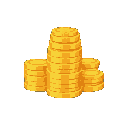 big stack of coins