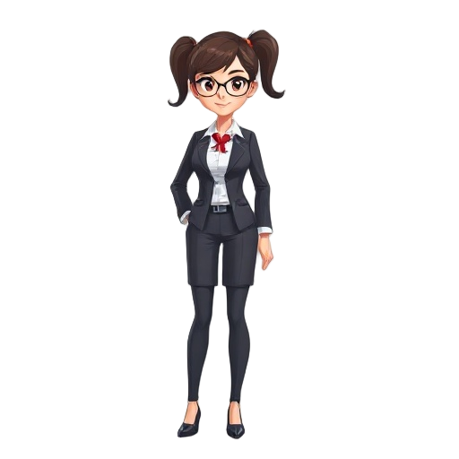 need a female character  in office outfit 