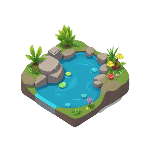 create a pond water only 