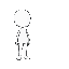 a white character with no appearance and a black border, surrounded by a green healing circle