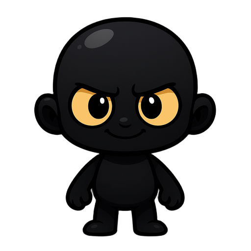 a bald black creature