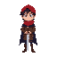 1. dante  basic design: a frightened but determined poet  · clothing:  · a bright red cap () with drooping brims  · a dark blue cloak over a brown sweater   · appearance:  · dark hair down to the shoulders  · large, expressive eyes  · a slender build with