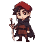 1. dante  basic design: a frightened but determined poet  · clothing:  · a bright red cap () with drooping brims  · a dark blue cloak over a brown sweater   · appearance:  · dark hair down to the shoulders  · large, expressive eyes  · a slender build with