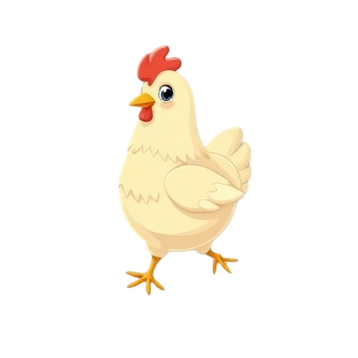 cute chicken walking