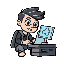 a guy using a web