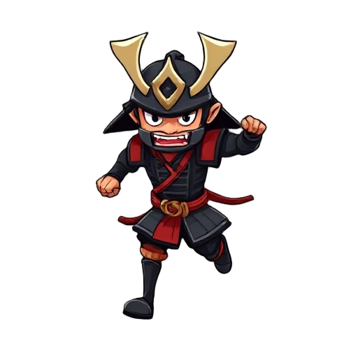 samurai running