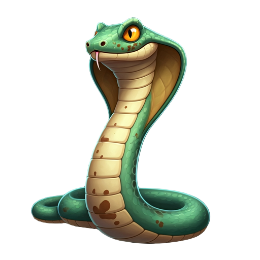 green snake with brown stains