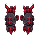 demon-god iron gauntlets, front and back please. closed fists