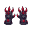 demon-god iron gauntlets, front and back please